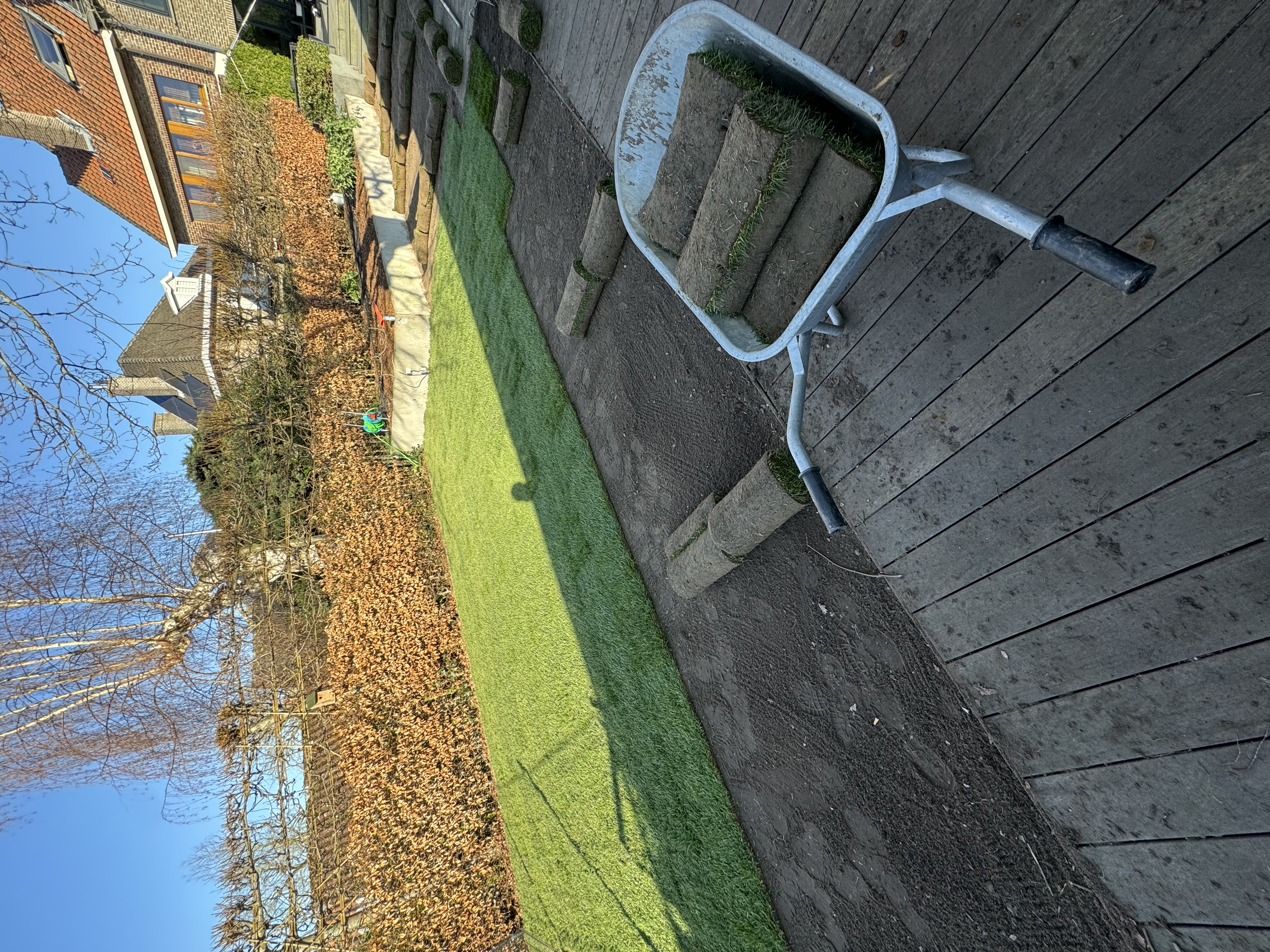 Voor aanleg - Gazon & Afsluiting Project